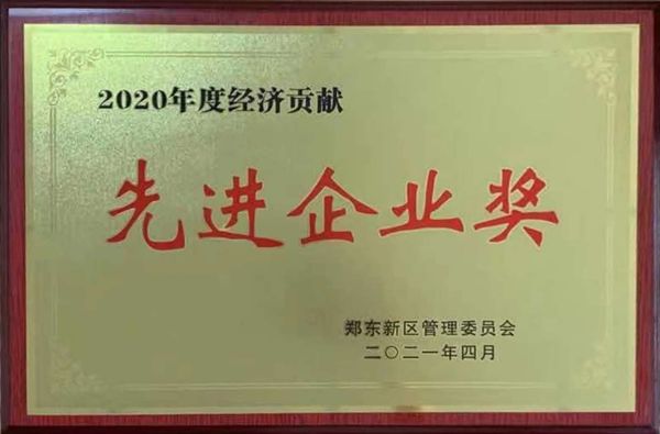 2020年度经济贡献先进企业奖